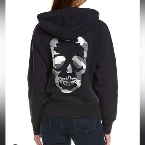 Zadig & Voltaire Navy Skull Hoodie